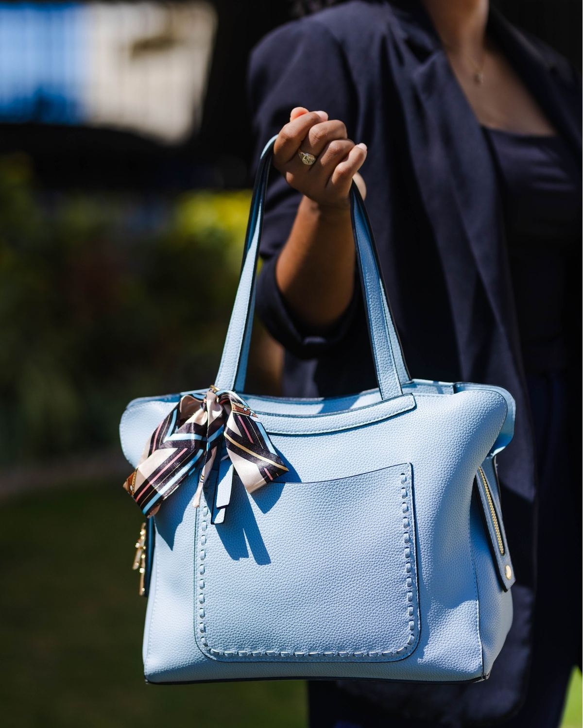 The Hunter, a blue everyday bag by The Bag Depot.